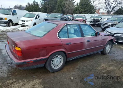 1991 BMW 525 I z USA, uszkodzony, nr VIN WBAHD531XMBF94602
